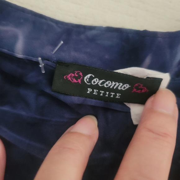 Cocomo Unique Vintage Sequined Top Size Petite XL in Blue - Picture 12 of 13